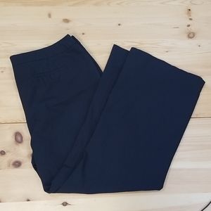 Lands' End dark blue wool blend trousers,  sz14